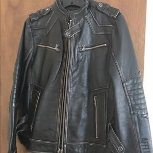 Men's Affliction Leather Jacket size Small