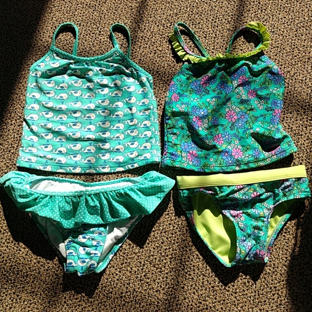 Two sz 4t girls swimsuits