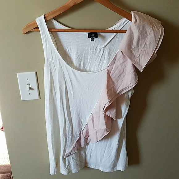 Anthropologie One September Sculpted Ruffle Tank - Picture 2 of 4