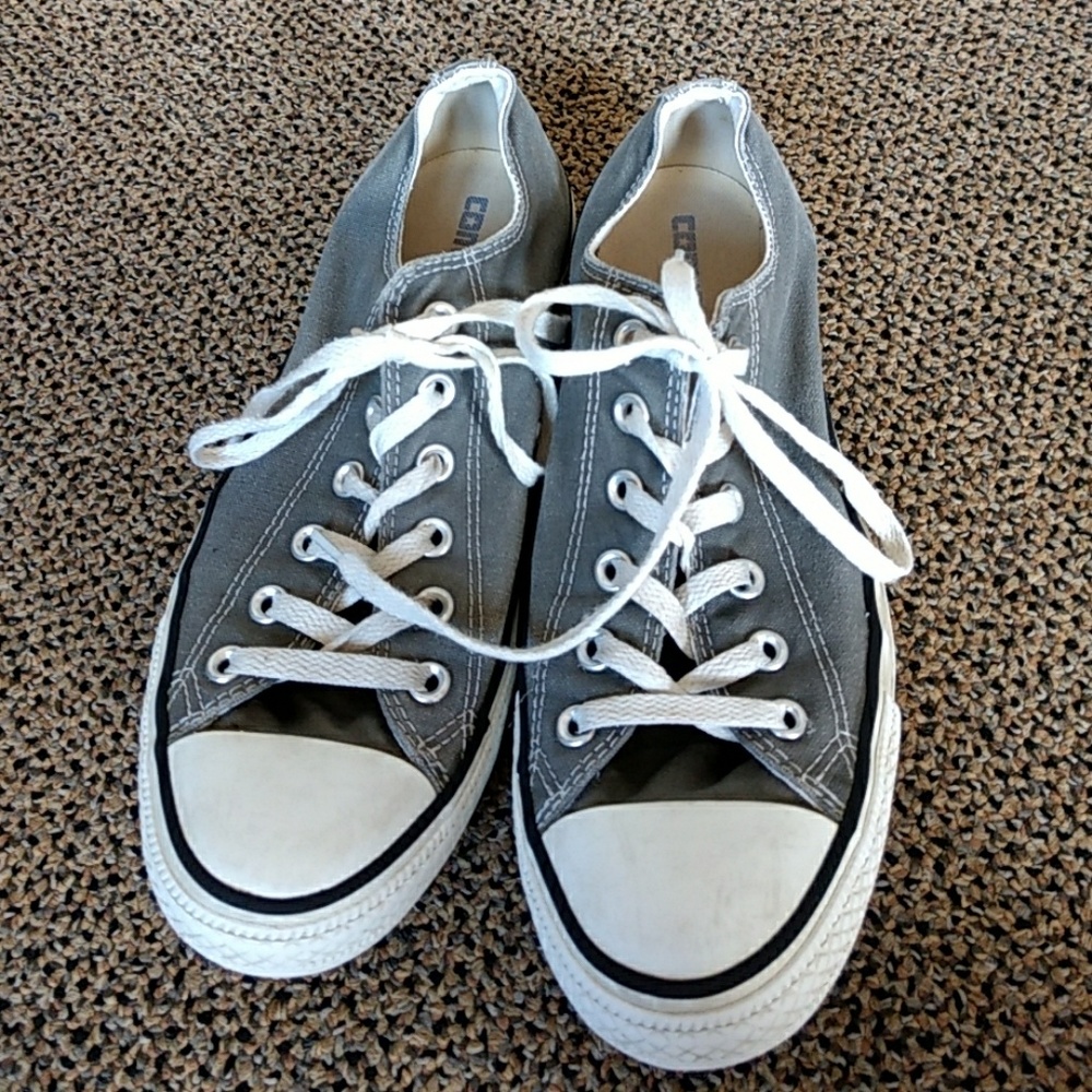 Gray Converse shoes