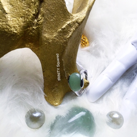 . {JADE} + Silver cocktail ring 6 - Picture 3 of 8