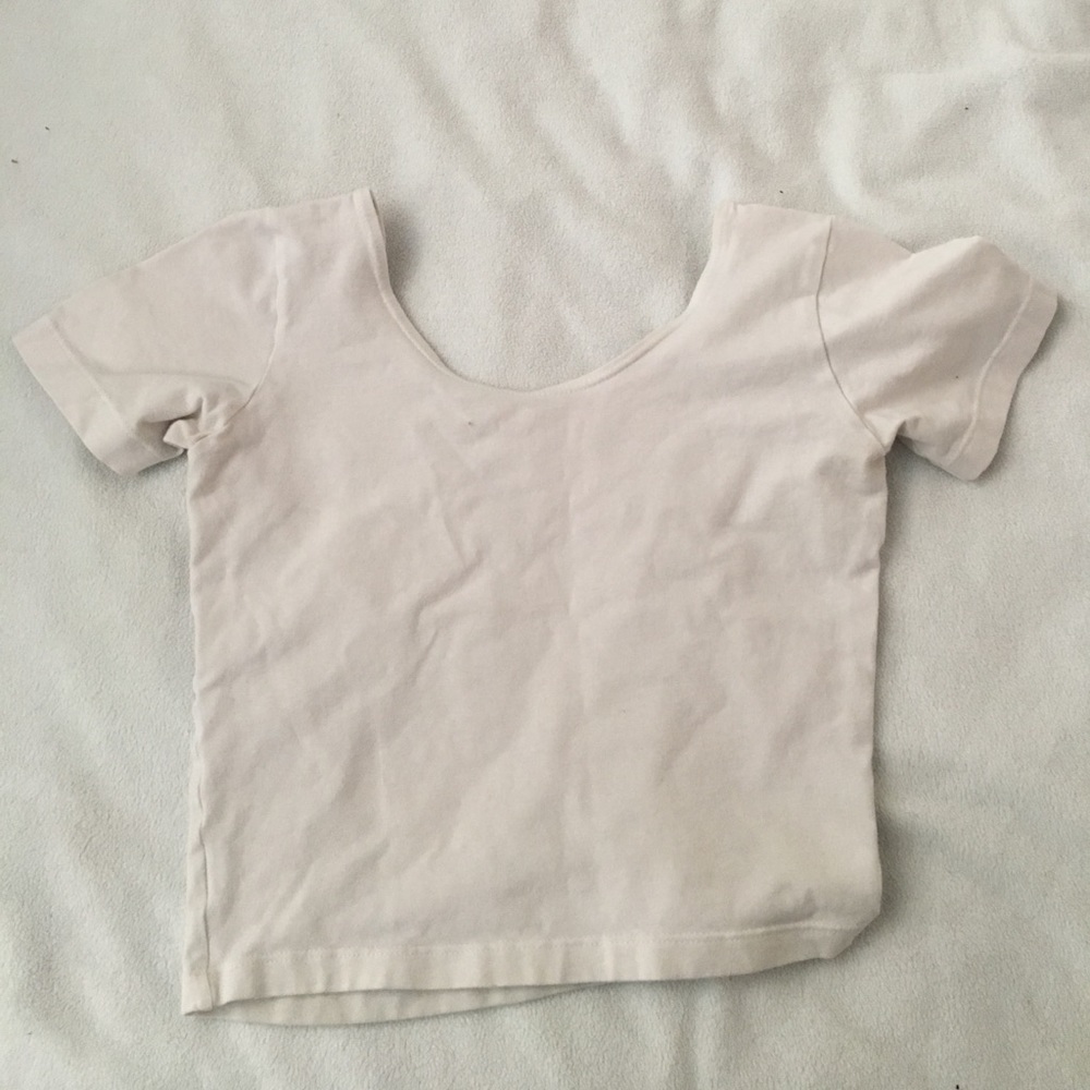 White crop top