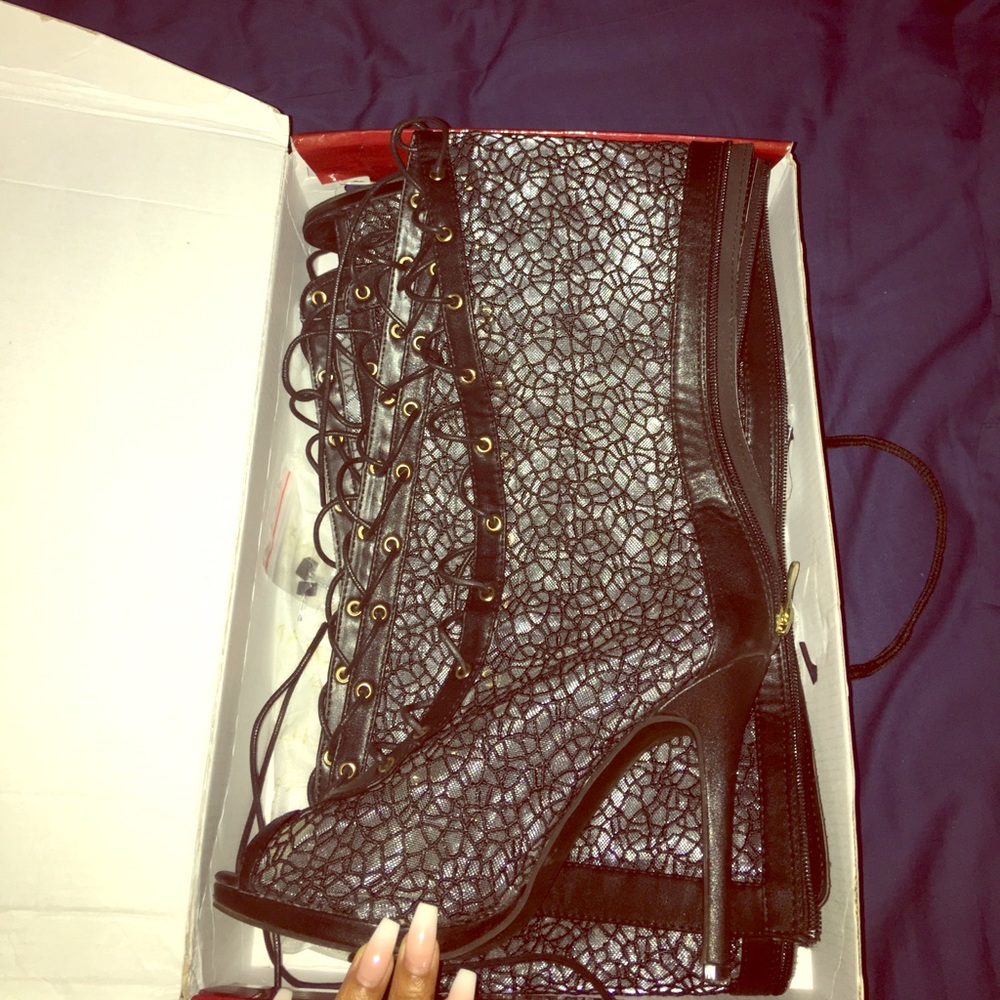 Black Thigh High Boots