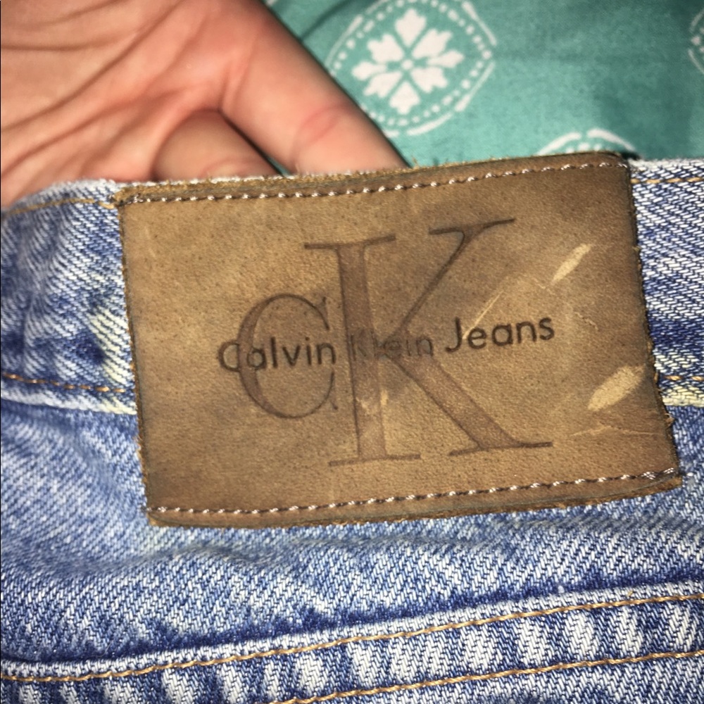 Calvin Klein high waisted jean shorts - Picture 1 of 4