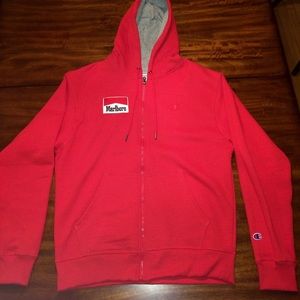 Champion x Marlboro zip up hoodie