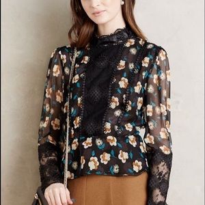 NWT Anthropologie Anna Sui Victorian Silk, size 4