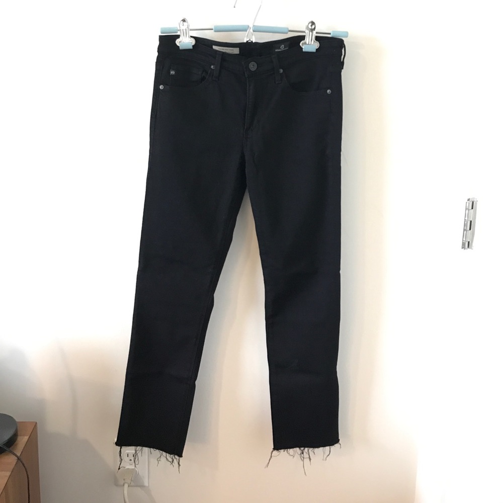 AG mid-rise slim straight jeans, 26