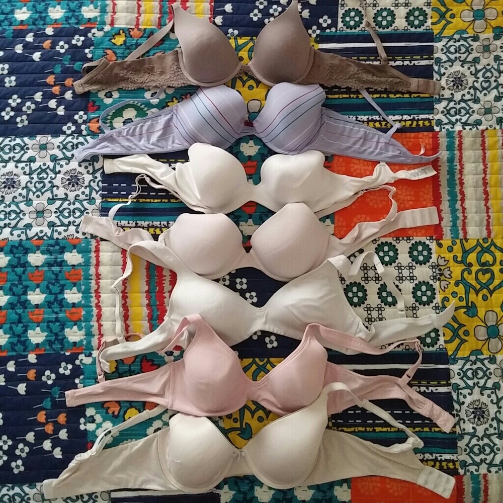 Lot of 7 bras