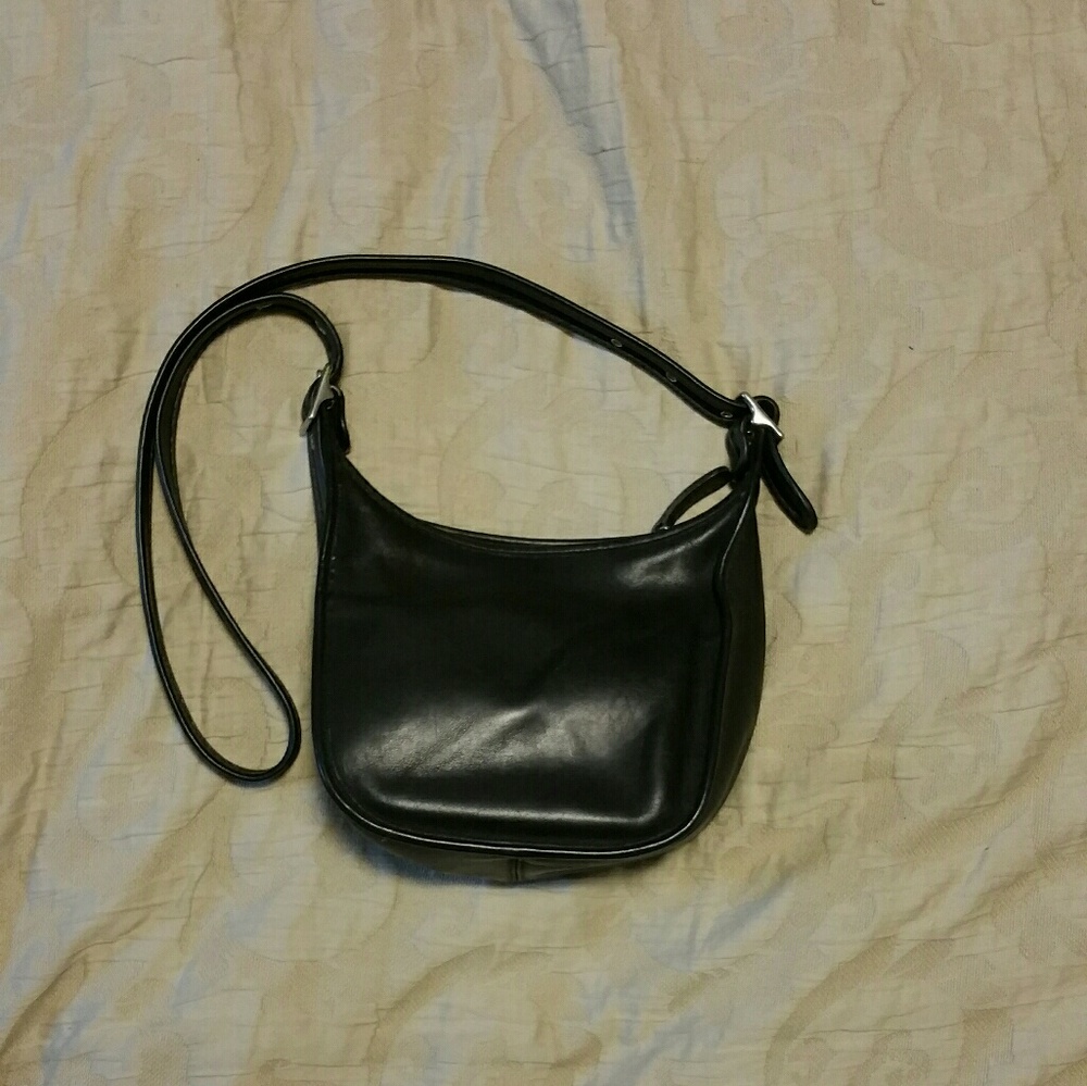 Authentic EUC Coach black leather bag