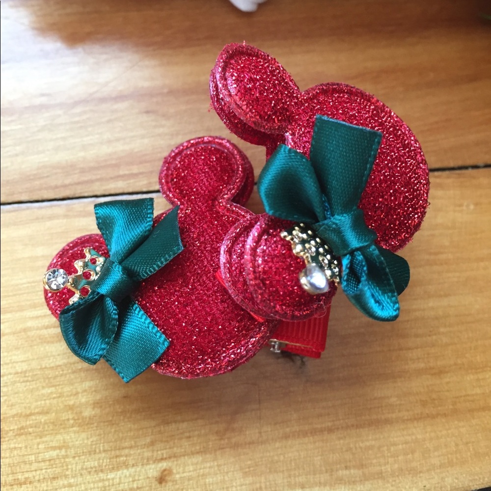 Red Hair Clips Set - Picture 3 of 5