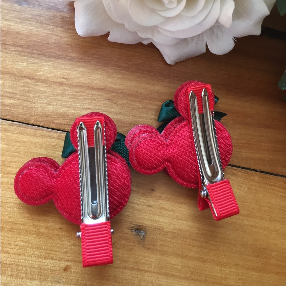 Red Hair Clips Set - Picture 4 of 5