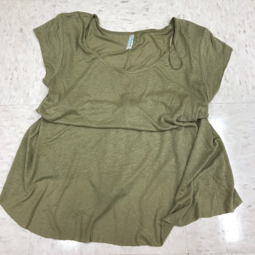 FREE PEOPLE SUMMER SWING OPEN BACK SHIRT