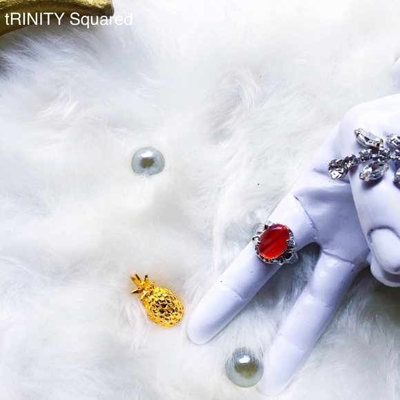 . {MARS} Red gemstone + silver ring 8 - Picture 7 of 8