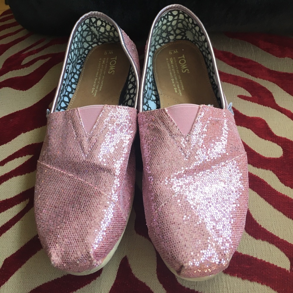 Pink Sparkly Toms