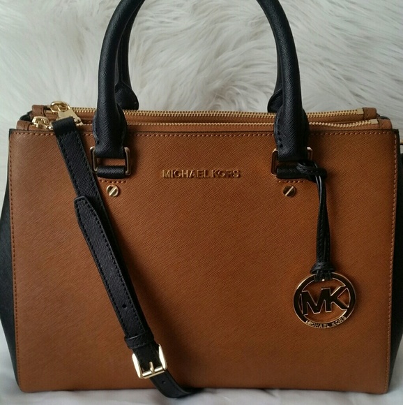 Michael Kors Med. Sutton Satchel, NWOT, colorblock - Picture 1 of 6