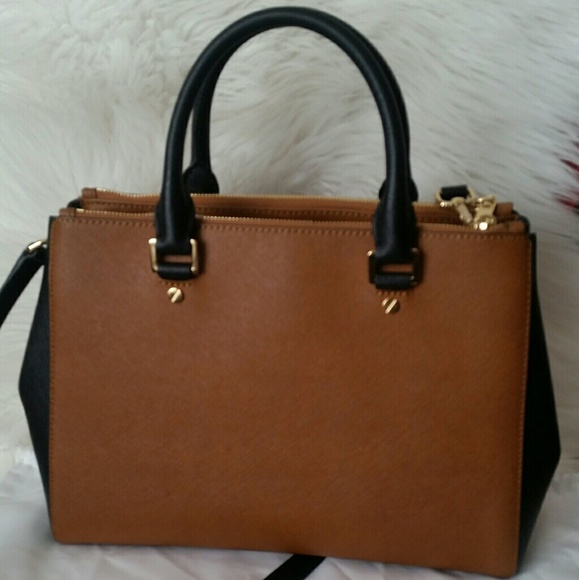 Michael Kors Med. Sutton Satchel, NWOT, colorblock - Picture 3 of 6
