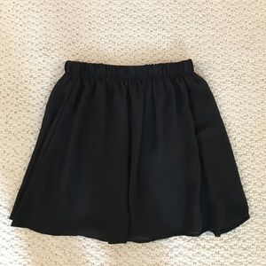 Brandy Melville black satin skirt