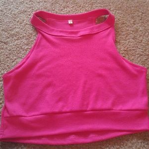 Pink crop top