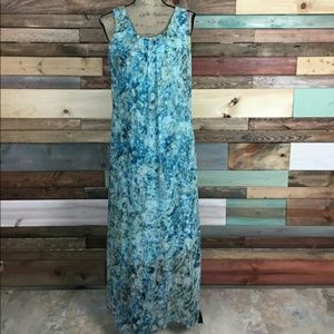 Aqua Paisley Maxi dress