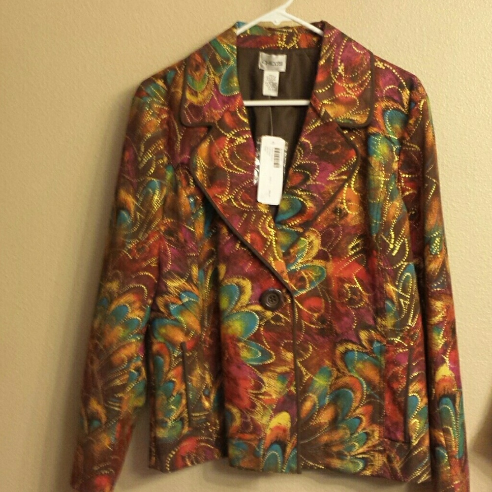 Gorgeous Chico's Jacket sz 2 (fits like a 12r) NWT