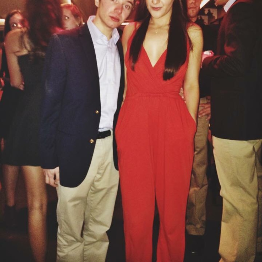 Red jumpsuit