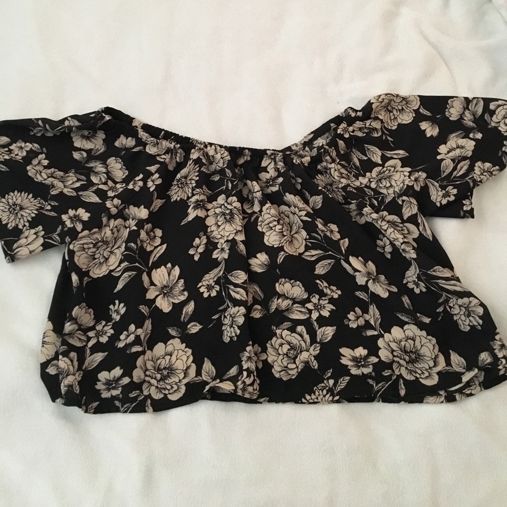 Off the shoulder crop top