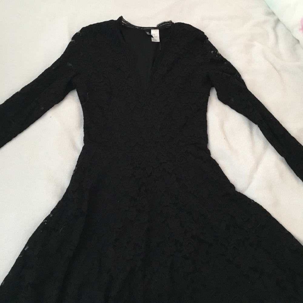 Black lace dress