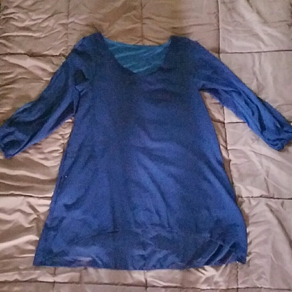 Sheer blue layered short dress BRAND-NEW - Picture 3 of 6
