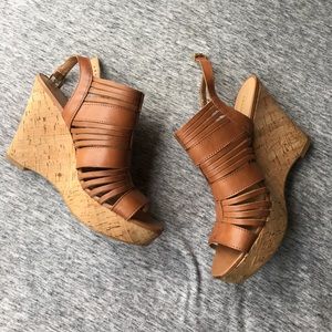 Tan Wedges