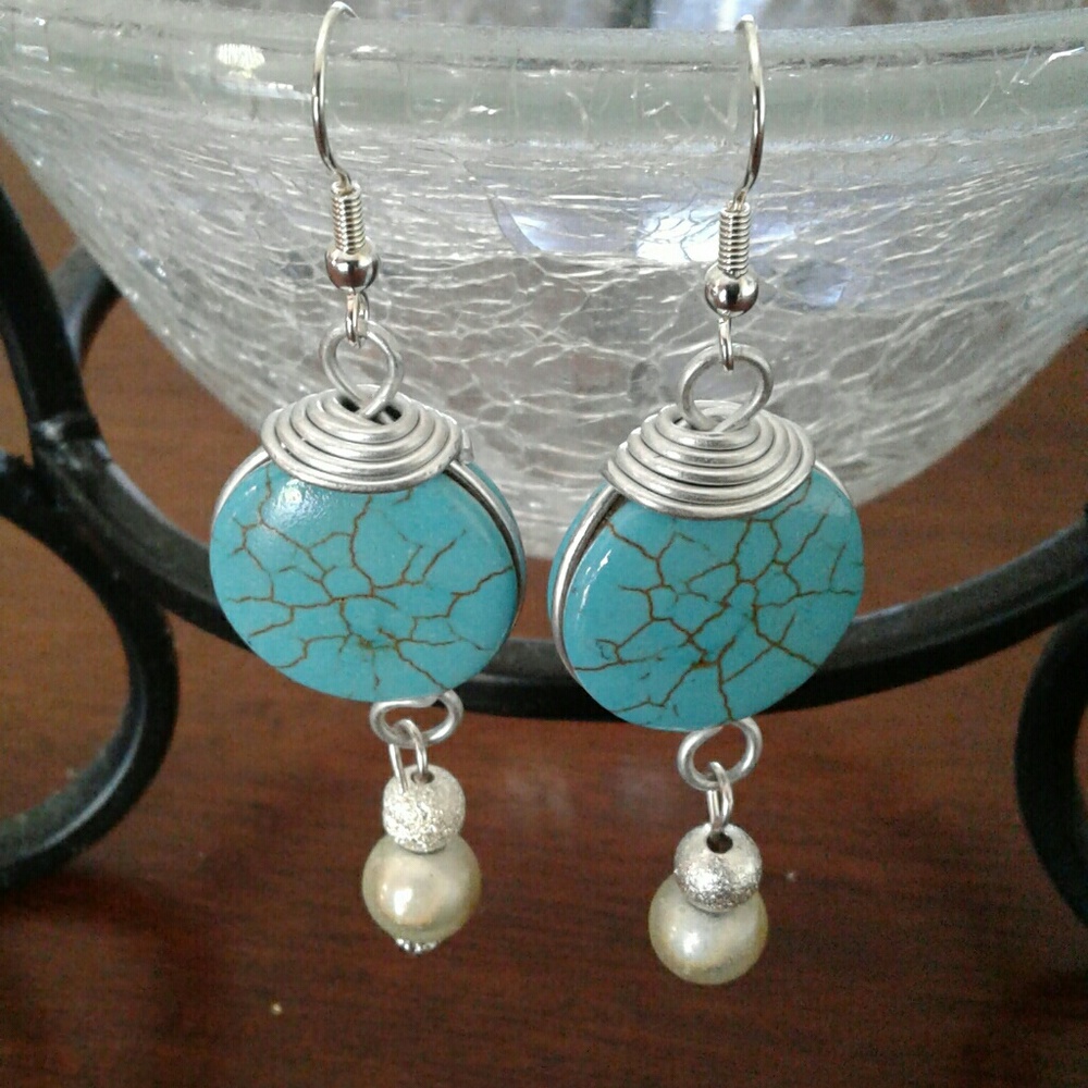 Handcrafted dangle earrings