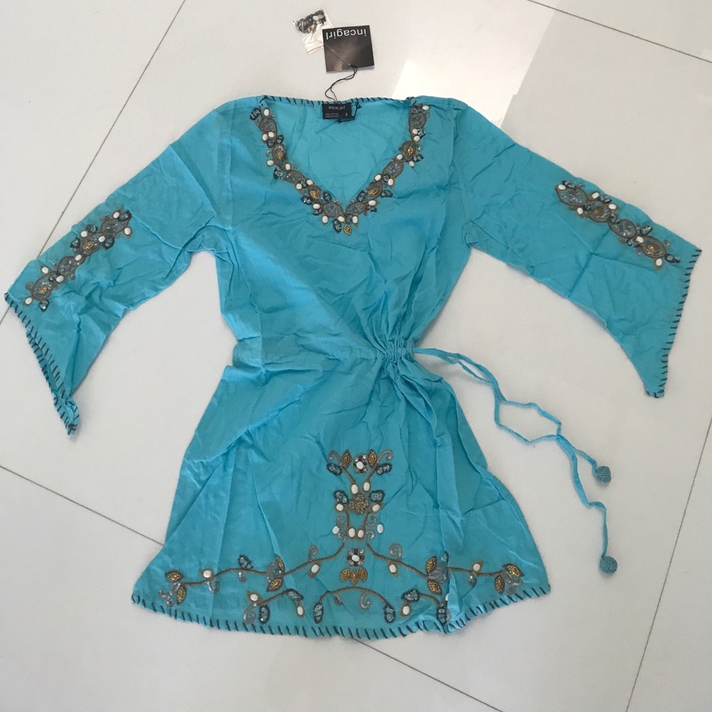Incagirl beaded dress/ cover up