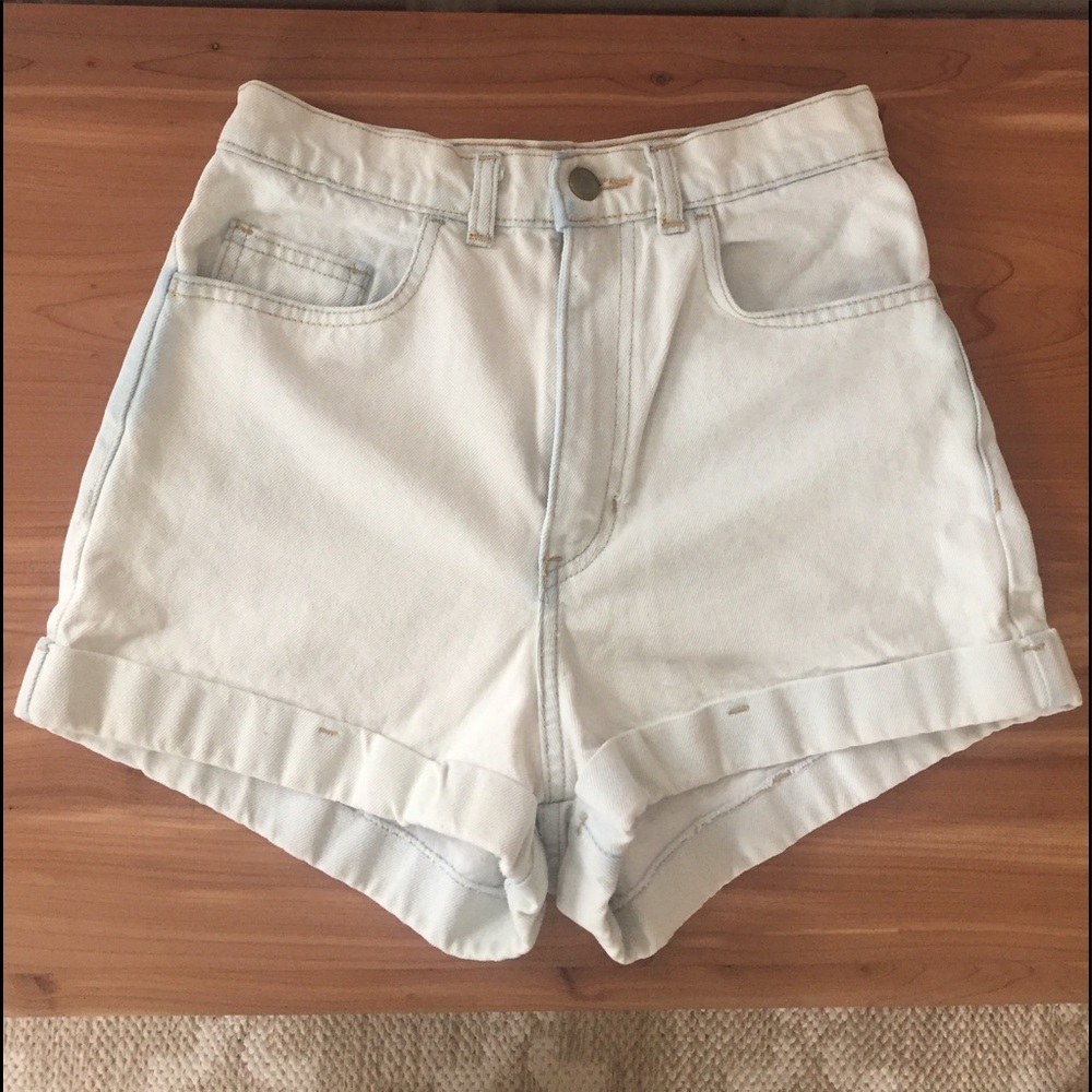 American Apparel high rise high waisted shorts