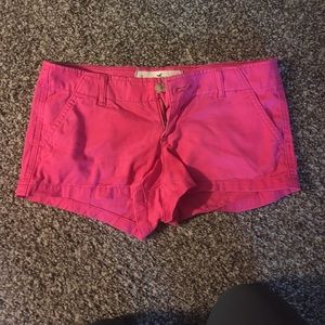 pink hollister shorts