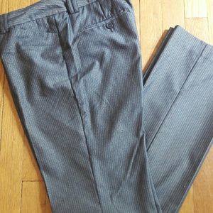 Gray pin-striped pants from Express