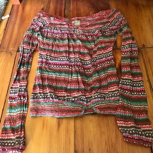 Lucky brand size small off the shoulder top