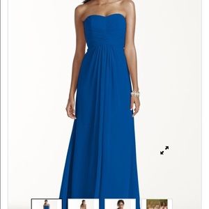 Davids Bridal Blue Bridesmaid dress