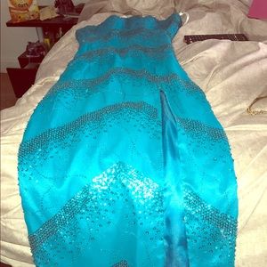 Tiffany prom dress ocean green