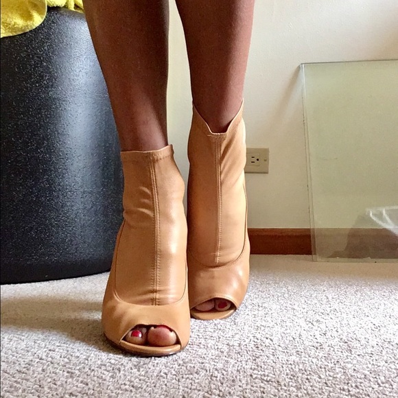 MAISON MARGIELA Leather Open toe bootie - Picture 2 of 7