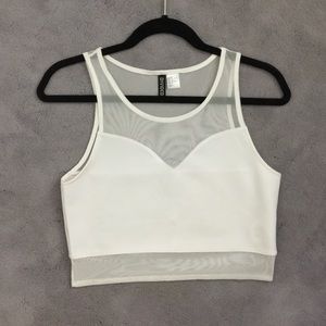 H&M White Crop Top