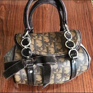 Christian dior top handle mini bag