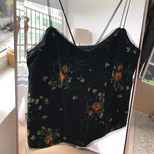 Zara velvet tank!