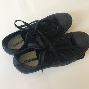 Converse, All black monochrome, women's size 7