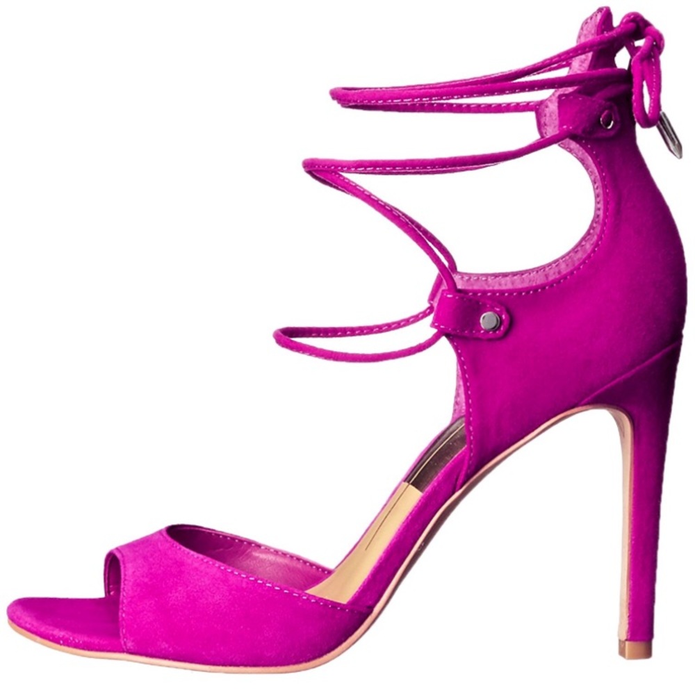 Dolce Vita lace up suede heels
