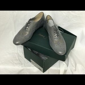 Robert Clergerie Wingtip Oxfords Metallic Pewter