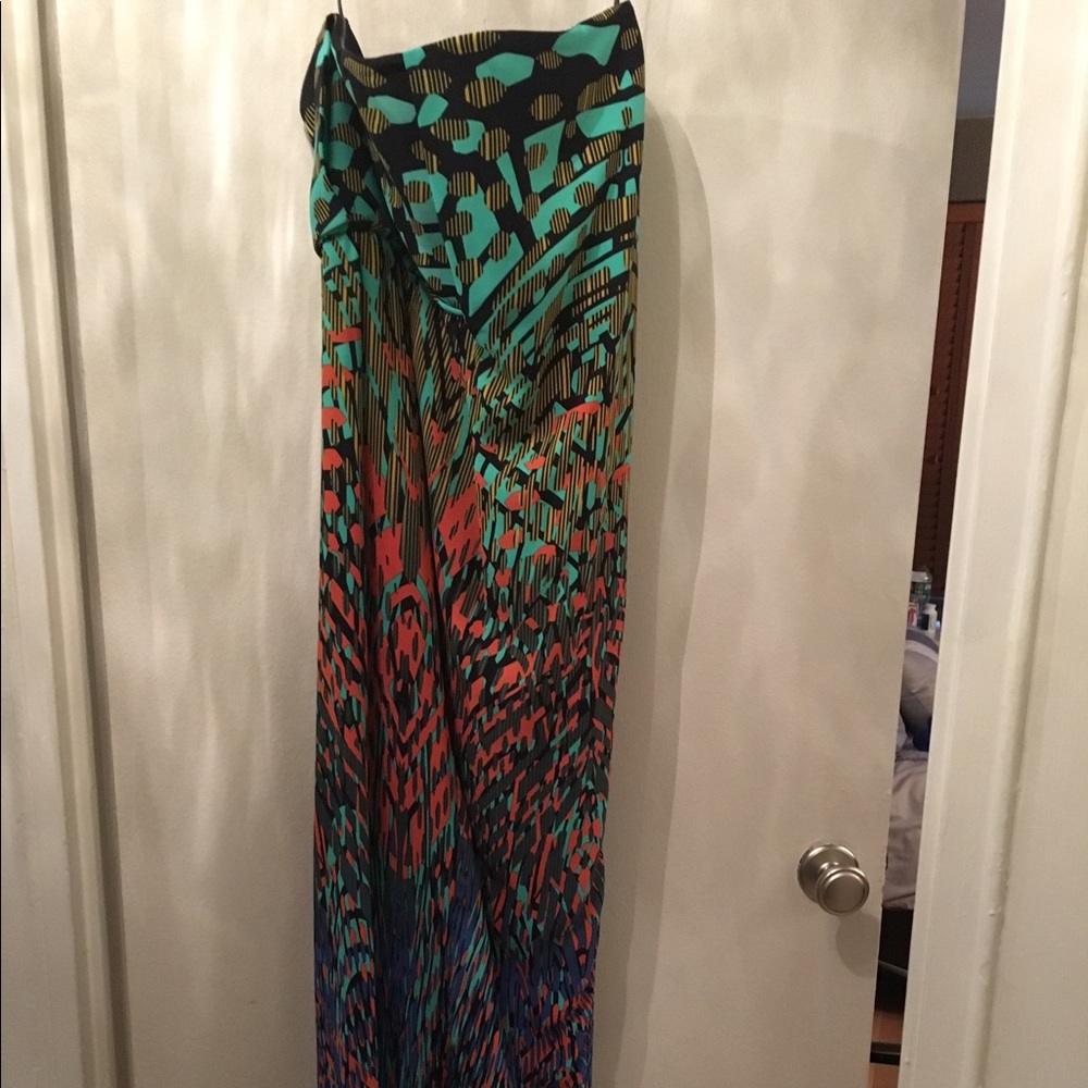 BCBG Maxazaria Jesse draped high low dress