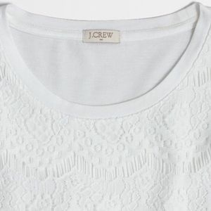 J Crew Lace front Tee