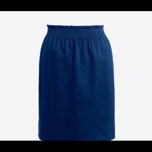 J. CREW LINEN COTTON SIDEWALK MINI SKIRT