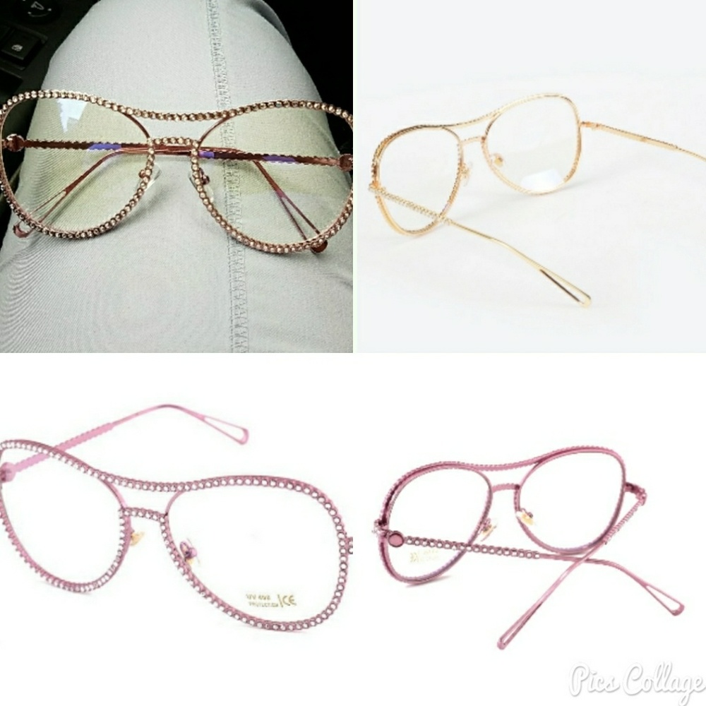 Bling sunglasses 1 rose gold 1gold