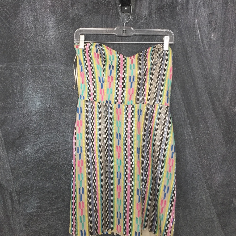 Multi color, pattern, beaded dress