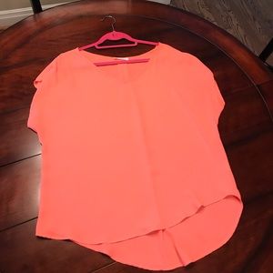 Lush Bright Orange Blouse